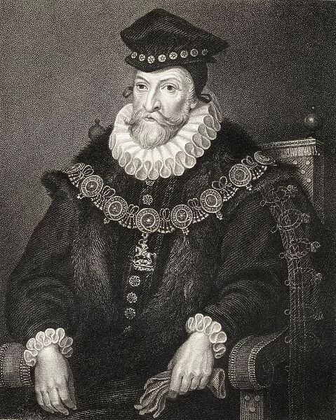 Edward Clinton 1512-1584. Earl Of Lincoln. From The Book 'Lodges British Portraits'Published London 1823