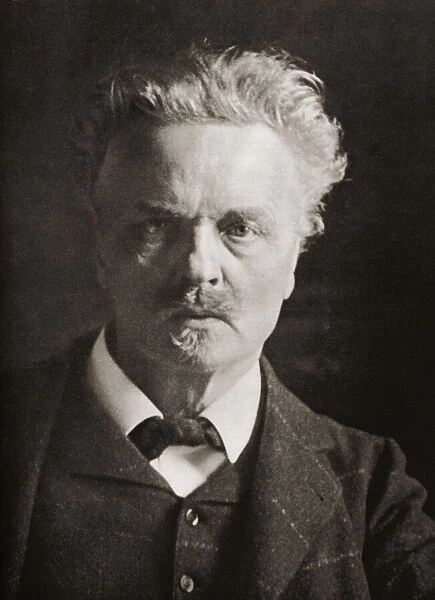 Johan August Strindberg, 1849 - 1912. Swedish playwright, novelist, poet, essayist and painter. After a contemporary print; Sweden