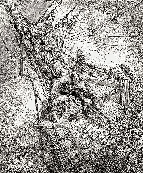 After The Original Drawing By Gustave Dore For The Rime Of The Ancient Mariner. From Life And Reminiscences Of Gustave Dore, Published 1885