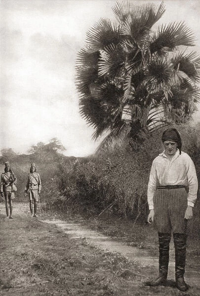 Winston Churchill seen here in 1907 during a trip to the East African Colonies. Sir Winston Leonard Spencer-Churchill, 1874 - 1965. British politician, army officer, writer and twice Prime Minister of the United Kingdom
