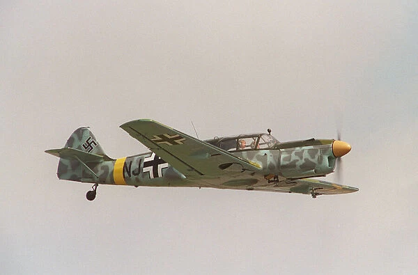 Aircraft Messershmitt ME108 August 1993 flying at the Wroughton Airshow
