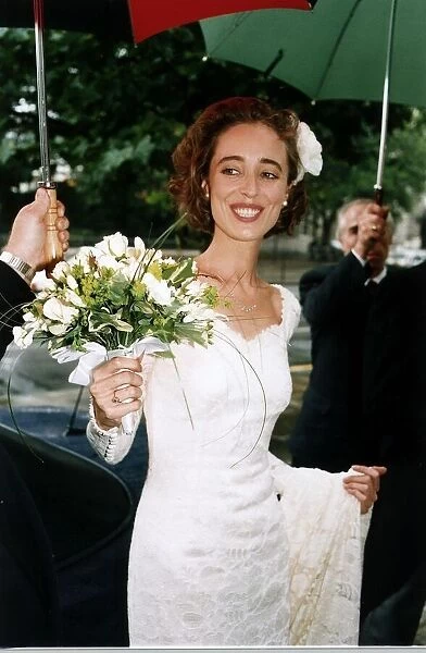 Antonia De Sancha Actress On Her Wedding Day