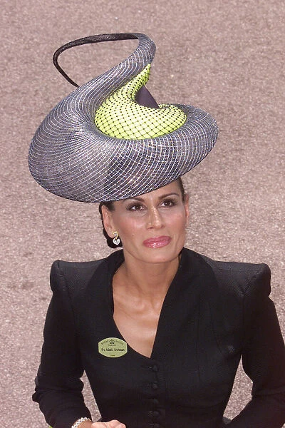 Isabell Kristensen fashion designer attends Royal Ascot 1999