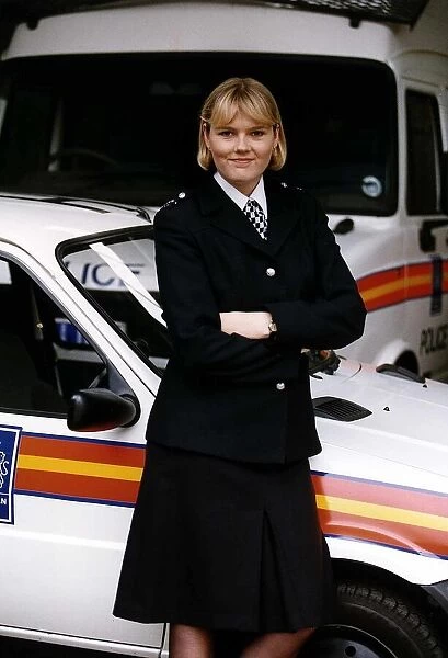 Lisa Geoghan Actress Stars In the TV Programme The Bill - police uniform