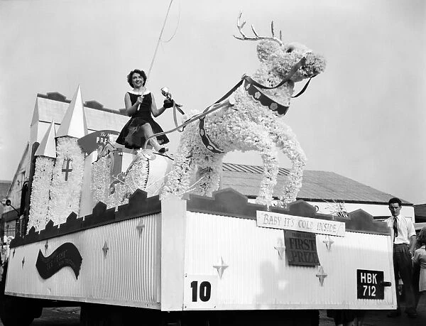 Newport Carnival, Isle of Wight. 11th August 1955