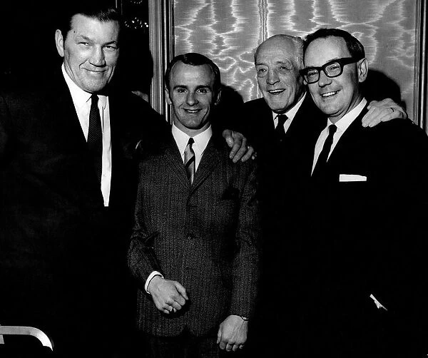 The old and the young. Left to Right, Tommy Farr John McCluskey, Ted Kid Lewis, and B. B. C