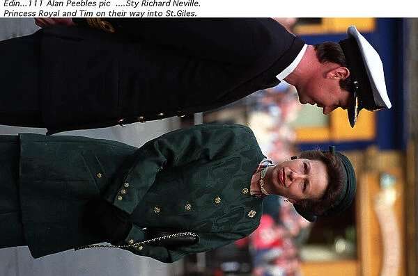 Princess Anne with husband Tim Laurence in Edinburgh for VE Day Service