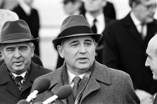 Russian politician Mikhail Gorbachev, who is a member of the Politburo