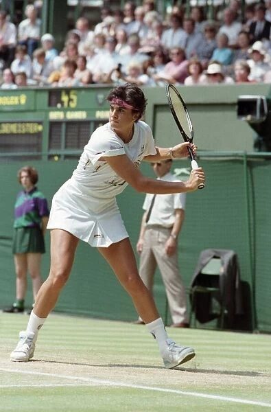 Wimbledon Tennis. Jennifer Capriati In Action. July 1991 91-4217-055
