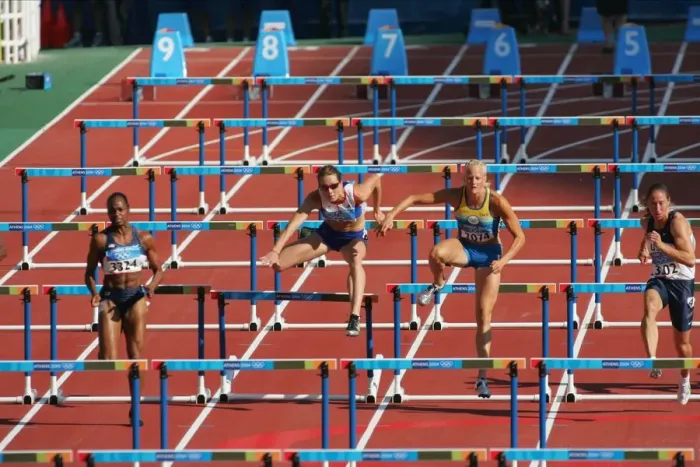 Framed Print : 110m Hurdles Womens Pentathlon Framed Print : 110m Hurdles Womens Pentathlon