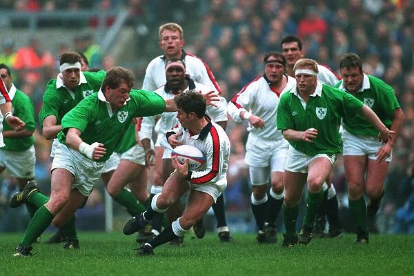 Action England V Ireland Rugby Union 21 February 1994 Date: 21 February 1994