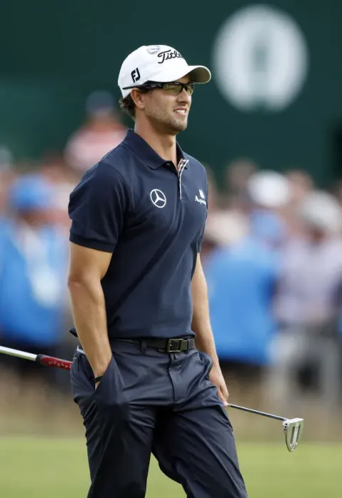 Framed Print : Adam Scott On 18th Framed Print : Adam Scott On 18th