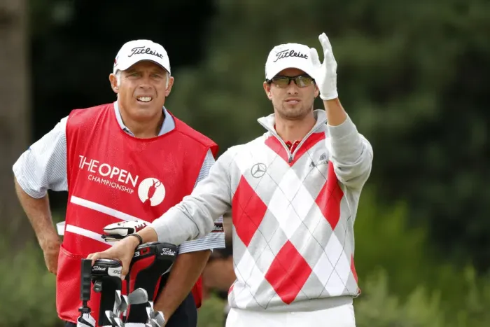 Framed Print : Adam Scott & Steve Williams