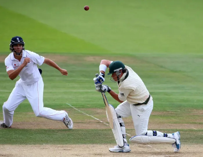 Framed Print : Alastair Cook & Marcus North Framed Print : Alastair Cook & Marcus North
