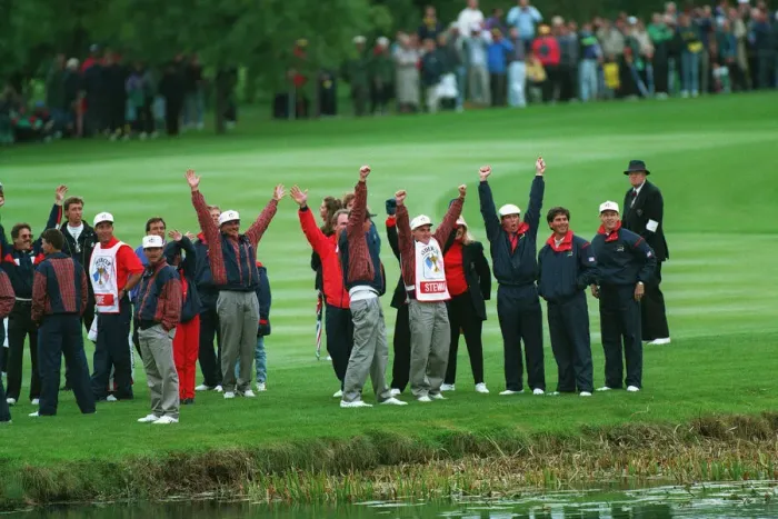 Framed Print : American Ryder Cup Celebration Framed Print : American Ryder Cup Celebration