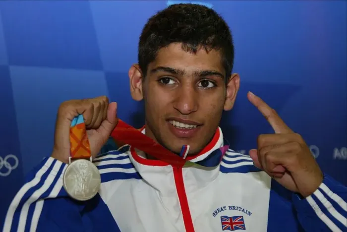 Framed Print : Amir Khan With Silver Medal