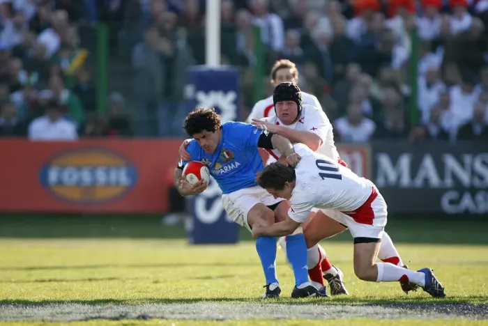 Framed Print : Andrea Masi, Matt Stevens, Jonny Wilkinson