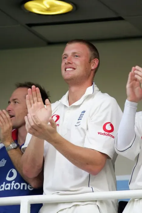 Framed Print : Andrew Flintoff On Balcony