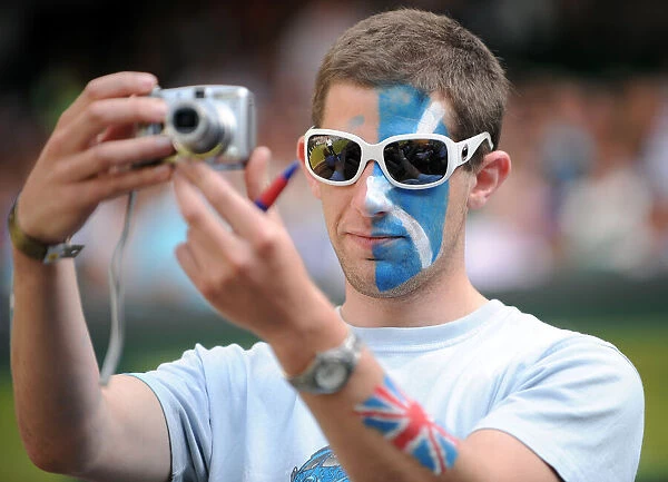 Andy Murray Fan On Centre Court