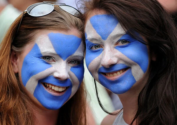 Andy Murray Fans With Painted Faces