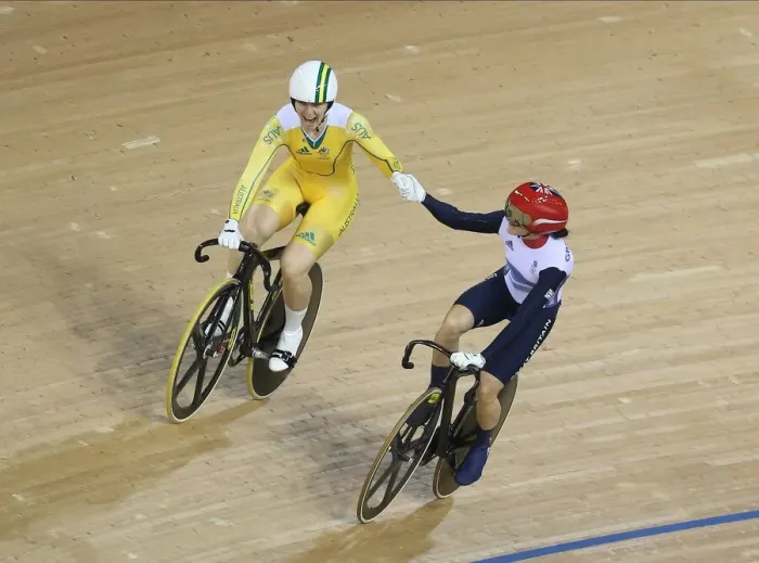 Framed Print : Anna Meares & Victoria Pendleton Framed Print : Anna Meares & Victoria Pendleton