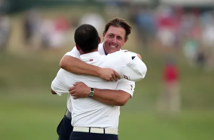 Framed Print : Antony Kim & Phil Mickelson Framed Print : Antony Kim & Phil Mickelson