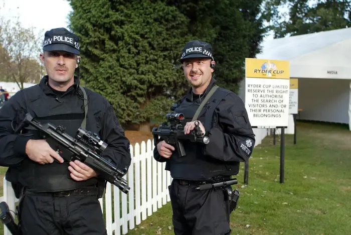 Framed Print : Armed Police Officers Framed Print : Armed Police Officers