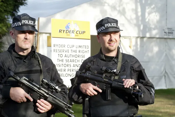 Framed Print : Armed Police Officers Framed Print : Armed Police Officers