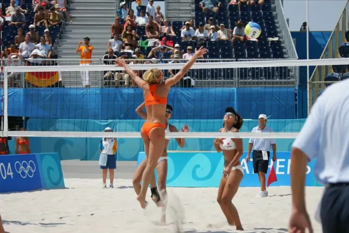 Framed Print : Beach Volleyball