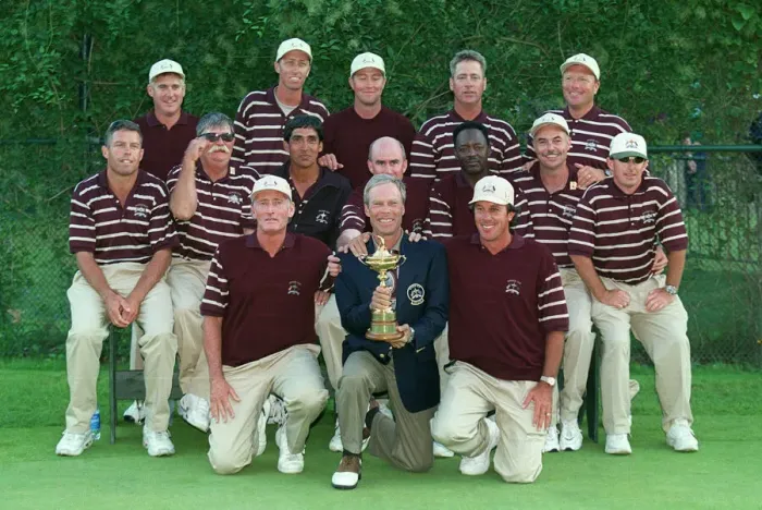 Framed Print : Ben Crenshaw & Caddies Framed Print : Ben Crenshaw & Caddies