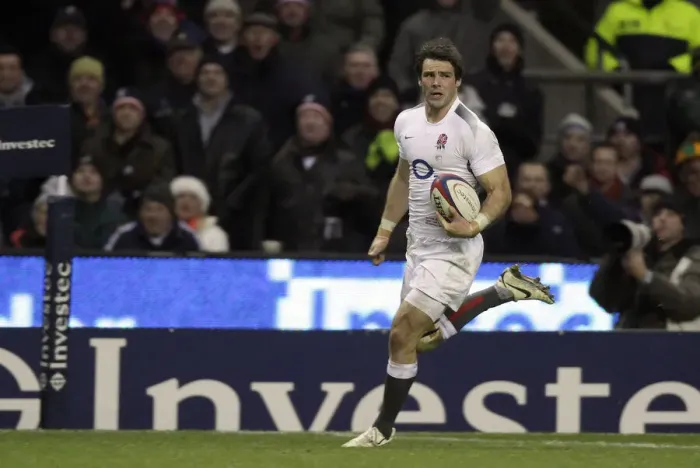 Framed Print : Ben Foden Run In His Try