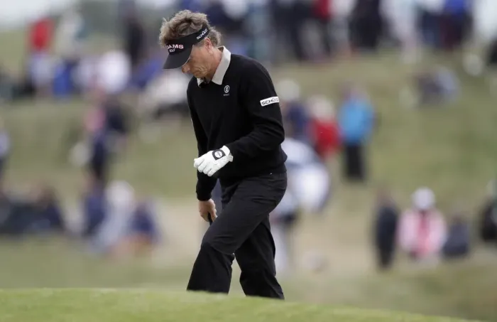 Framed Print : Bernhard Langer After Taking 8 At The Par 4 9th Framed Print : Bernhard Langer After Taking 8 At The Par 4 9th