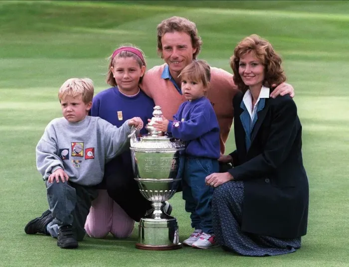 Framed Print : Bernhard Langer, Wife & Kids Framed Print : Bernhard Langer, Wife & Kids