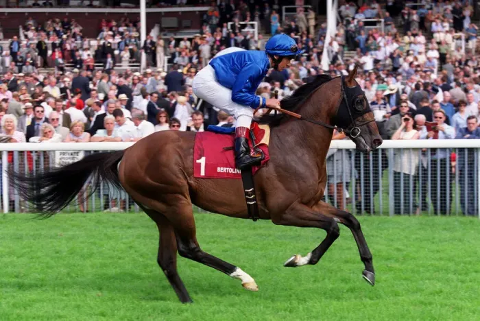 Framed Print : Bertolini Ridden By L.Dettori York Racecourse 22 August 2000 Date: 22 August 2000 Framed Print : Bertolini Ridden By L.Dettori York Racecourse 22 August 2000 Date: 22 August 2000