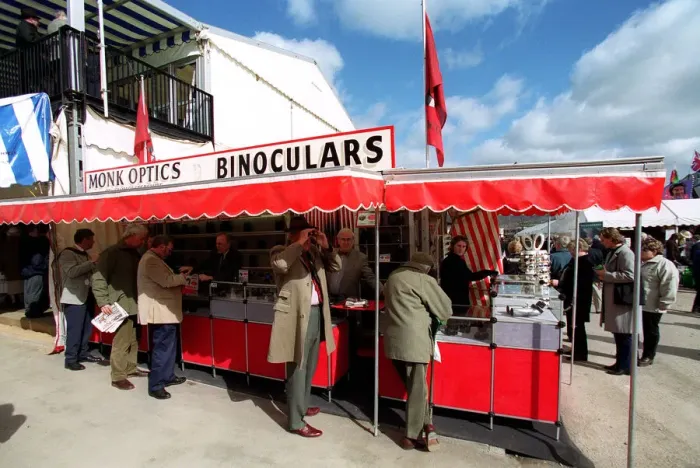 Framed Print : Binocular Stall Framed Print : Binocular Stall
