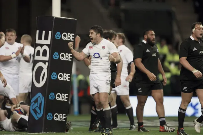 Framed Print : Brad Barritt Celebrates Framed Print : Brad Barritt Celebrates