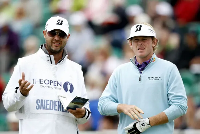 Framed Print : Brandt Snedeker & Caddy Framed Print : Brandt Snedeker & Caddy