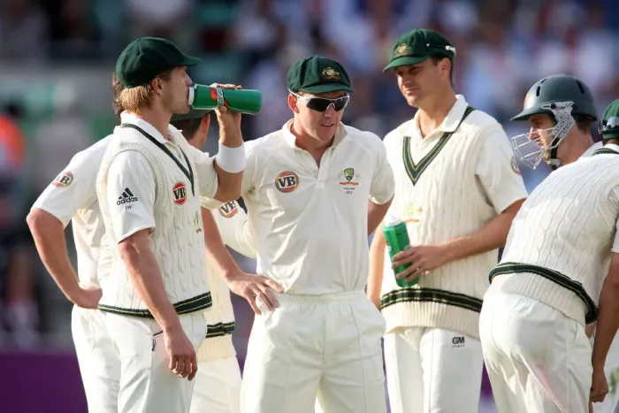 Framed Print : Brett Lee & Team Framed Print : Brett Lee & Team