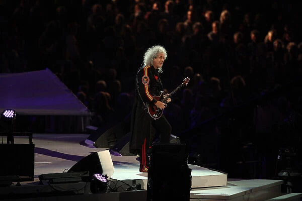 Brian May Queen London 2012 Olympic Games Closing Ceremony Stratford