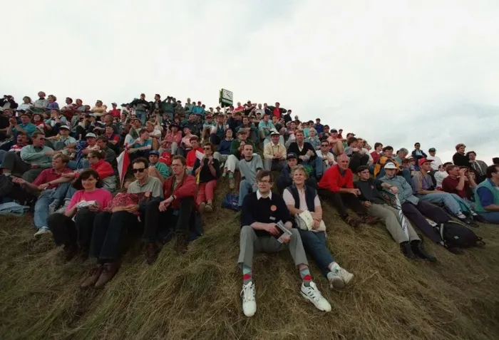 Framed Print : British Open Crowds Framed Print : British Open Crowds