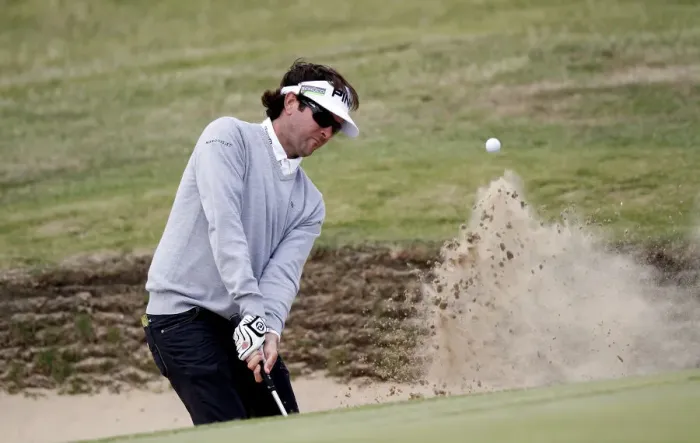 Framed Print : Bubba Watson Plays Out Of Greenside Bunker On 16th Hole Framed Print : Bubba Watson Plays Out Of Greenside Bunker On 16th Hole