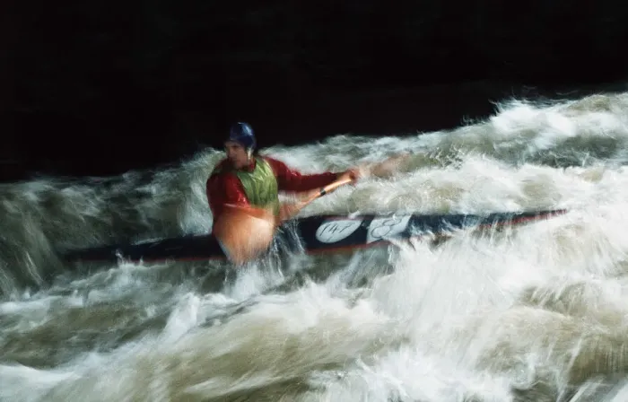 Framed Print : Canoeist With Movement Framed Print : Canoeist With Movement