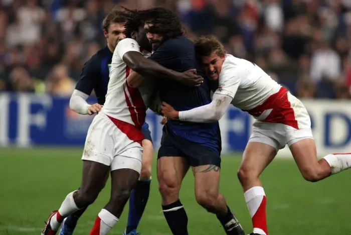Framed Print : Chabal, Sackey & Flood Framed Print : Chabal, Sackey & Flood