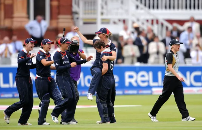 Framed Print : Charlotte Edward & Claire Taylor Celebrate Win Charlotte Framed Print : Charlotte Edward & Claire Taylor Celebrate Win Charlotte