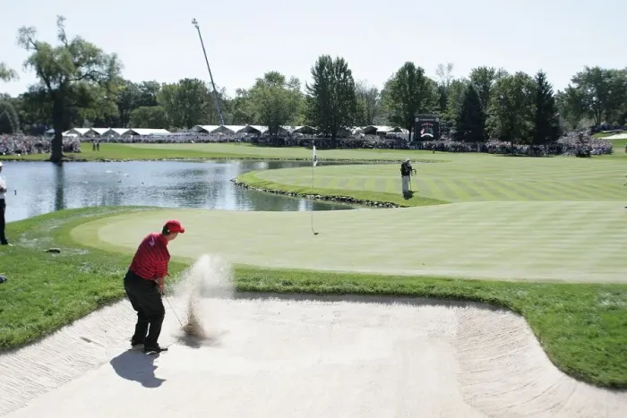 Framed Print : Chris Dimarco On 16th Hole