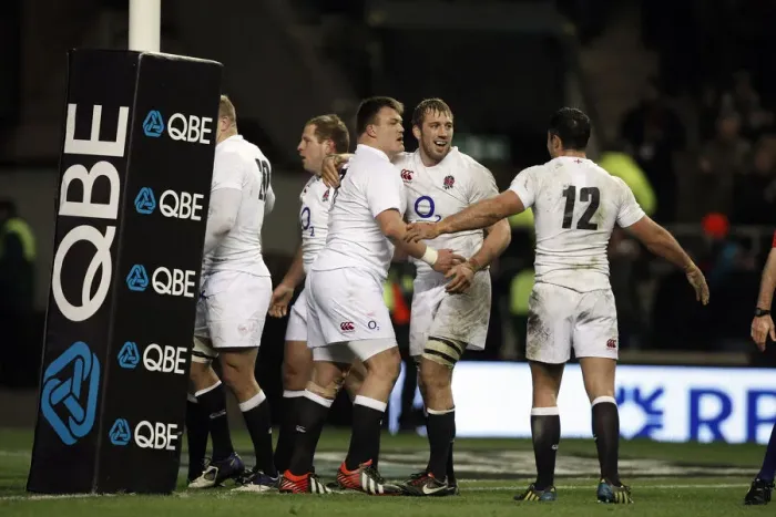 Framed Print : Chris Robshaw Celebrates After Beating Zew Zealand