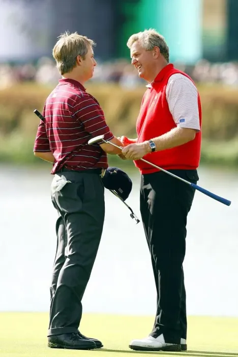 Framed Print : Colin Montgomerie & David Toms Framed Print : Colin Montgomerie & David Toms