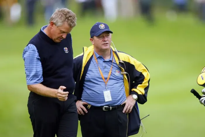 Framed Print : Colin Montgomerie & Ian Woosnam Framed Print : Colin Montgomerie & Ian Woosnam