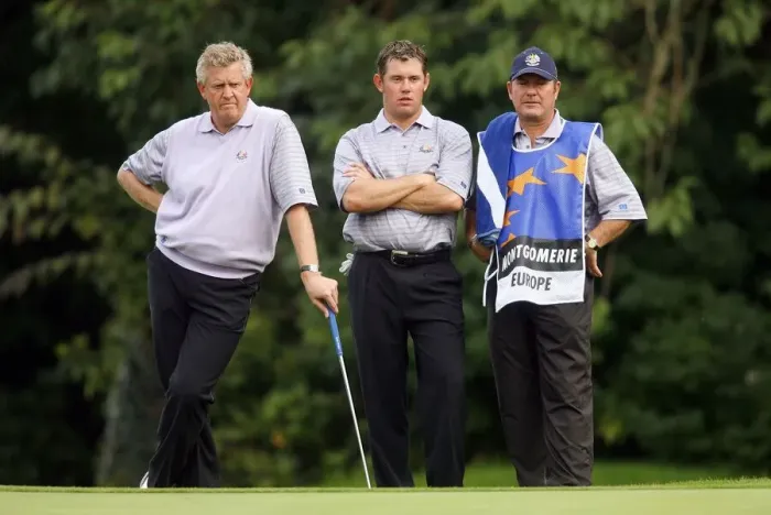 Framed Print : Colin Montgomerie & Lee Westwood Framed Print : Colin Montgomerie & Lee Westwood