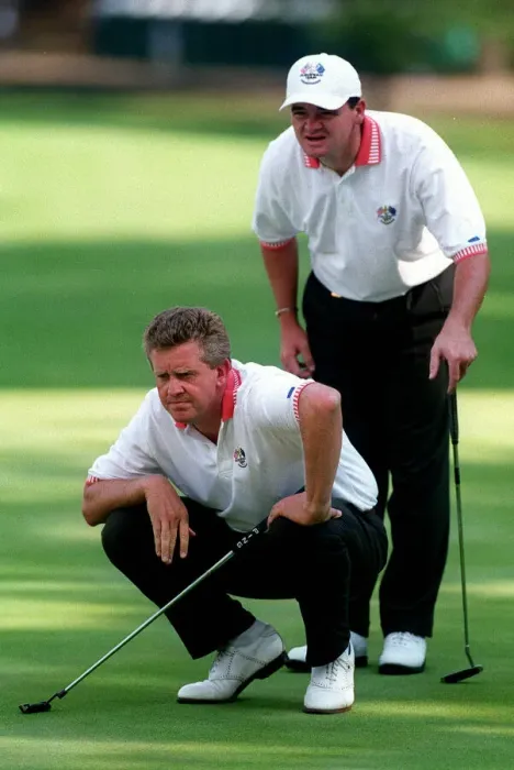 Framed Print : Colin Montgomerie, Paul Lawrie